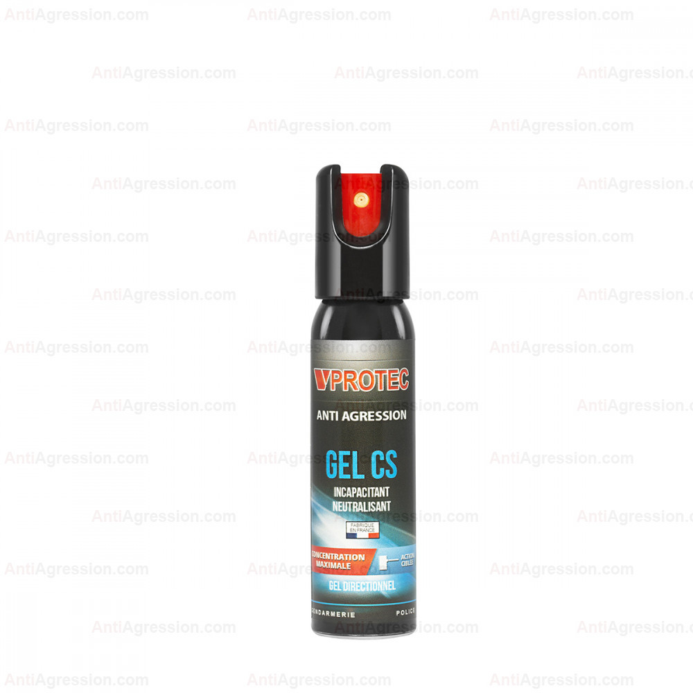 Spray Bombe lacrymogène Anti agression Gaz GEL Poi-vre 25 ML pack