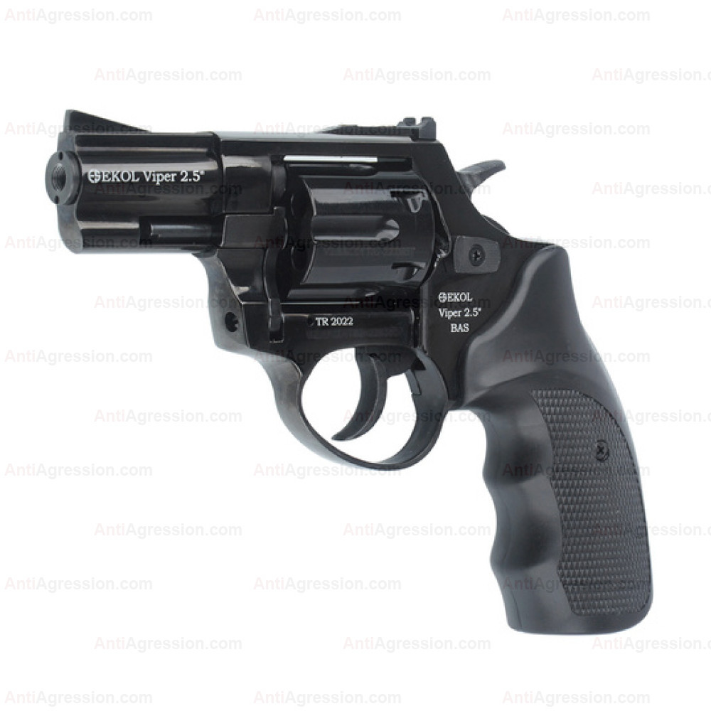 Revolver de défense Ekol VIPER 2,5 Black calibre 9 mm PAK