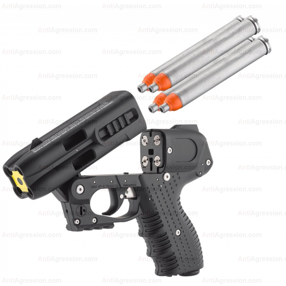 Pistolet jpx6 complet avec 4 cartouches piexon (k8200-1099_497): Spray  anti-agression pour Softair