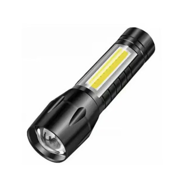 Lampe de poche LED compacte et rechargeable via USB de 200 Lumens avec 3 options d'éclairage