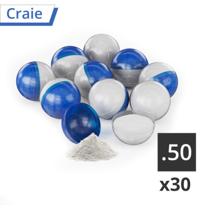 30 Balles  T4E bleu/blanc cal.50 Marquage Craie