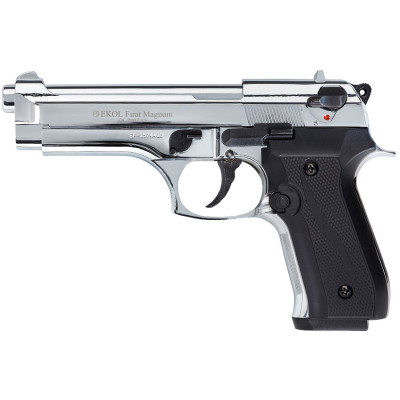 Pistolet EKOL Firat Magnum Chromé type "Beretta 92" cal. 9 mm