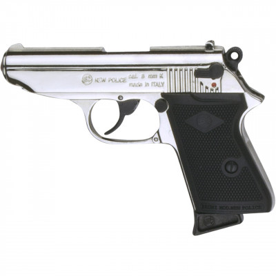 Pistolet à blanc Bruni New Police chromé cal. 9 mm PAK