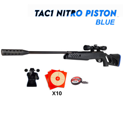 Carabine TAC1 blue Nitro piston 19,9J. cal. 4.5 mm + lunette 4x32