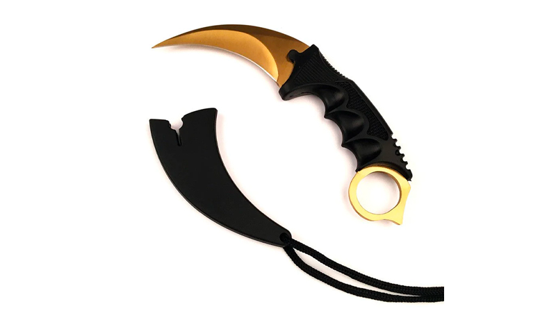 Poignée ergonomique du couteau Karambit
