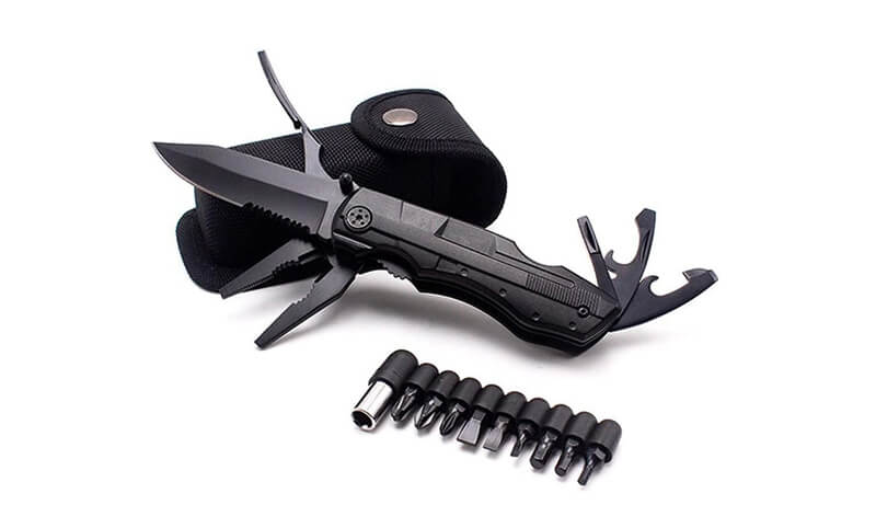 Kit embouts tournevis couteau de survie