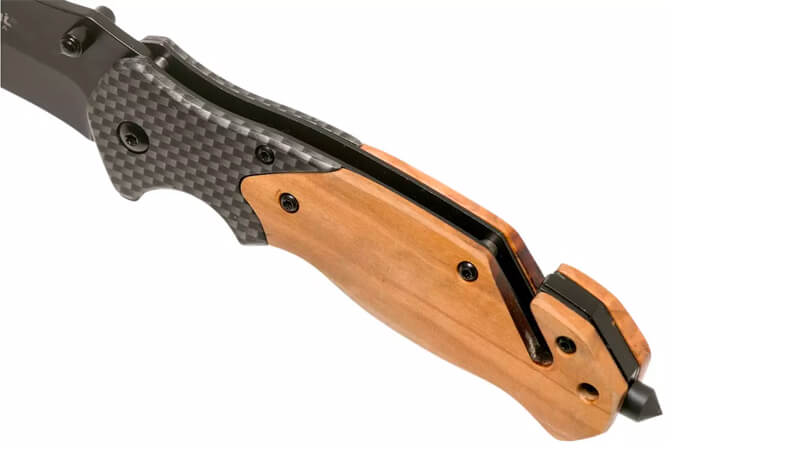 Couteau bois carbone fermé