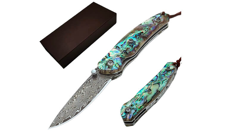 Couteau pliant damas compact