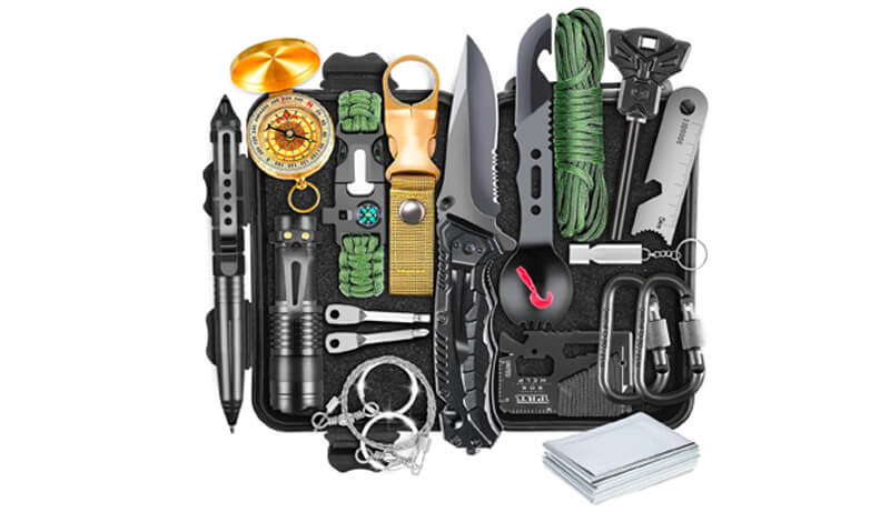 Kit complet de survie avec accessoires