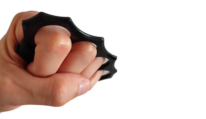 Poignée paracorde noire ergonomique