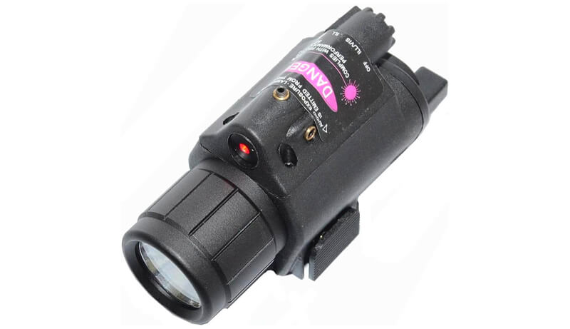 Lampe tactique LED M6 avec laser rouge intégré