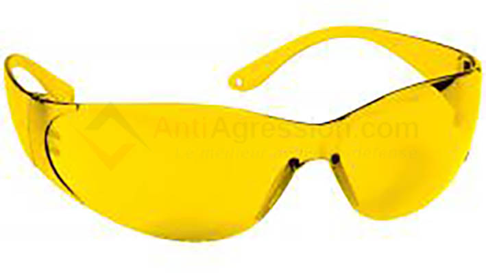Lunettes de protection teintées en jaune